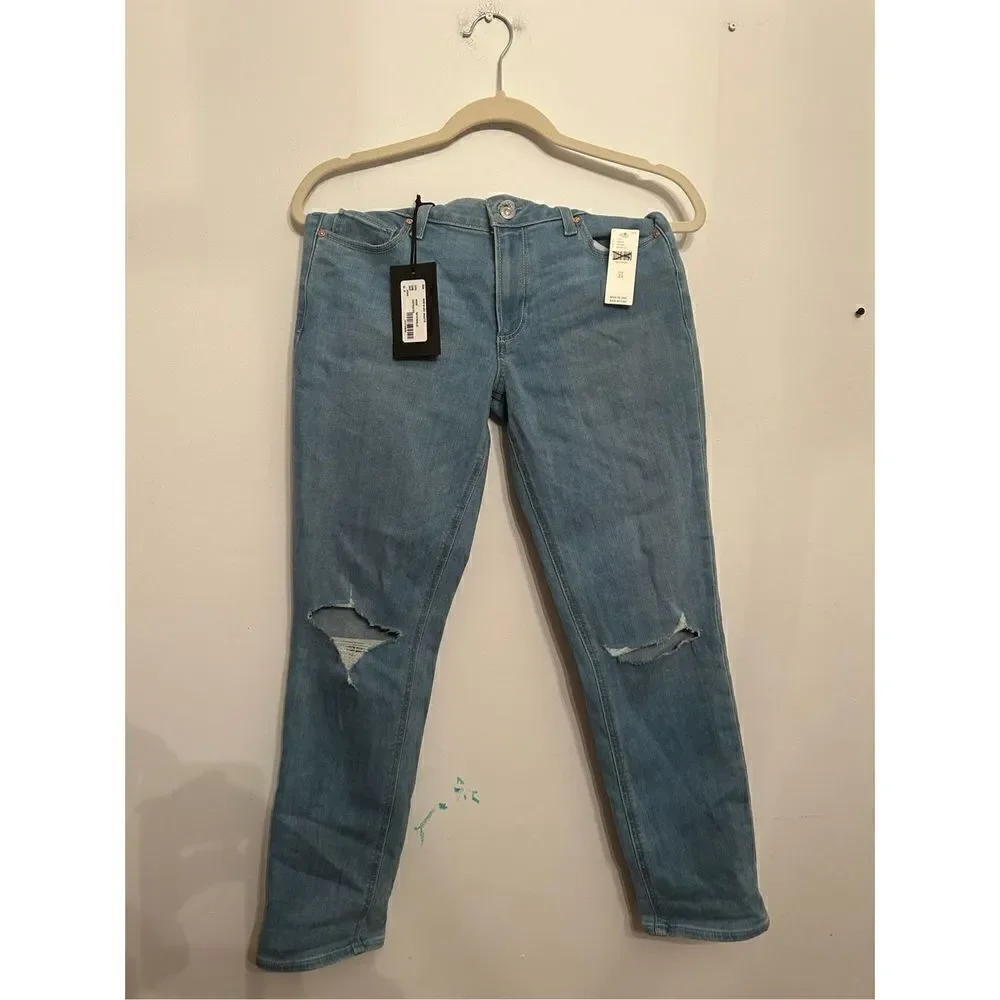 Anthropologie Paige Brigitte Mid-Rise Boyfriend Jeans size 25